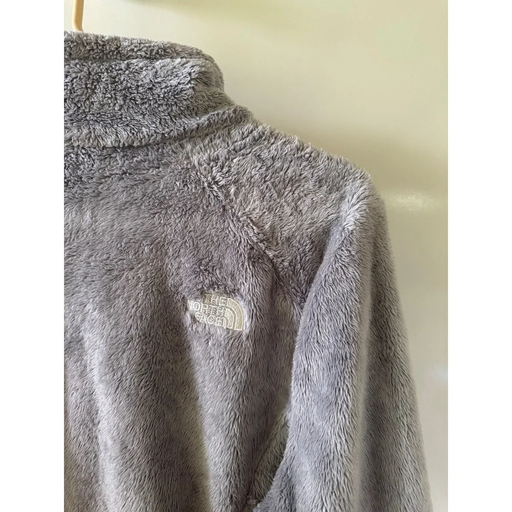 The North Face Osito 2 Fleece Jacket Grey Full Zip Womens Large LU508132